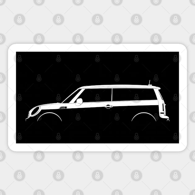 Mini Cooper Clubman (R55) Silhouette Magnet by Car-Silhouettes